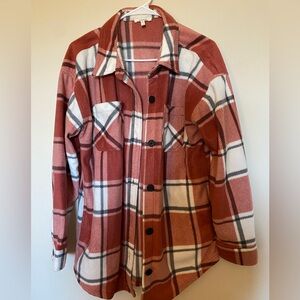 Red and White Shacket